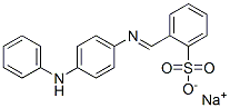 sodium 2-[[[4-(anilino)phenyl]imino]methyl]benzenesulphonate 结构式