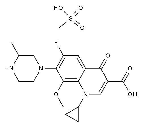 GATIFLOXACIN MESYLATE Structure