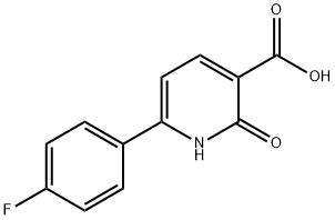 6-(4-FLUOROPHENYL)-2-OXO-1,2-DIHYDROPYRIDINE-3-CARBOXYLIC ACID 结构式