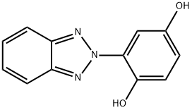 2-(2H-ベンゾトリアゾール-2-イル)-1,4-ベンゼンジオール 化学構造式