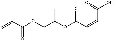 (Z)-2-ブテン二酸水素1-[1-メチル-2-[(1-オキソ-2-プロペニル)オキシ]エチル] 化学構造式