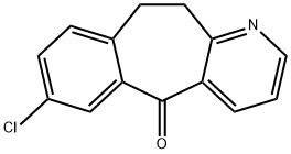 7-クロロ-10,11-ジヒドロ-5H-ベンゾ[4,5]シクロヘプタ[1,2-b]ピリジン-5-オン 化学構造式