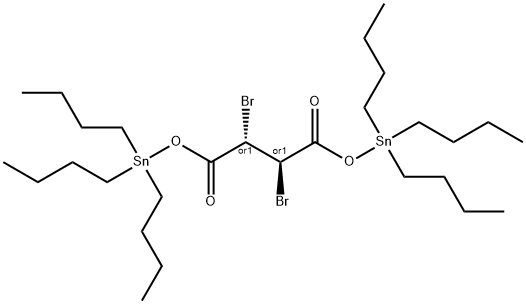 (R*,S*)-8,9-dibromo-5,5,12,12-tetrabutyl-7,10-dioxo-6,11-dioxa-5,12-distannahexadecane Structure