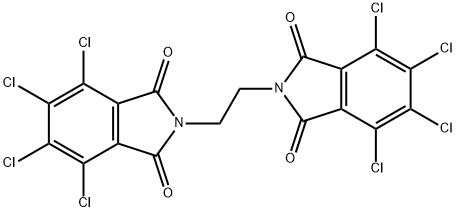 N,N'-ethylenebis(3,4,5,6-tetrachlorophthalimide) Struktur