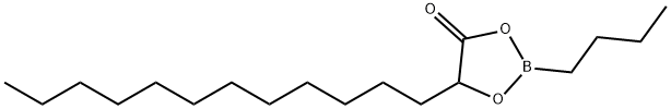 2-Butyl-5-dodecyl-1,3,2-dioxaborolan-4-one Struktur