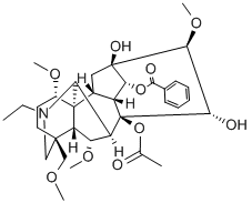 脱氧乌头碱, 3175-95-9, 结构式