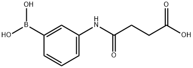3-(3-羧基丙酰氨)苯硼酸 结构式