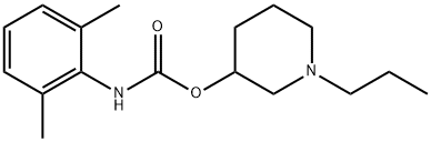 N-(2,6-Dimethylphenyl)carbamic acid 1-propyl-3-piperidinyl ester 结构式