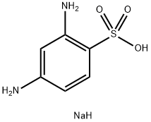 2,4-ジアミノベンゼンスルホン酸ナトリウム 化学構造式