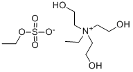 N-乙基-2-羟基-N,N-二(2-羟乙基)乙铵硫酸单乙酯盐 结构式