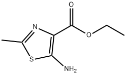 5-アミノ-2-メチルチアゾール-4-カルボン酸エチル 化学構造式