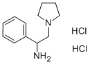ALPHA-PHENYL-1-PYRROLIDINEETHANAMINE DIHYDROCHLORIDE Struktur