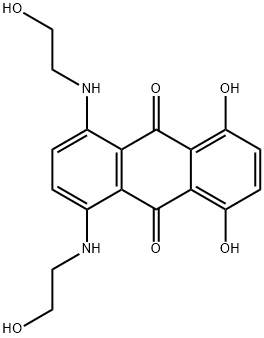 5,8-ジヒドロキシ-1,4-ビス[(2-ヒドロキシエチル)アミノ]-9,10-アントラキノン 化学構造式
