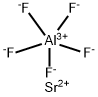 strontium pentafluoroaluminate Struktur