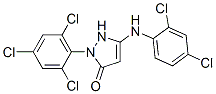 3-(2,4-dichloroanilino)-1-(2,4,6-trichlorophenyl)-5-pyrazolone Structure