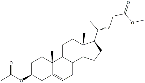 3β-Acetoxychola-5-ene-24-oic acid methyl ester Structure