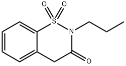 3,4-Dihydro-3-oxo-2-propyl-2H-1,2-benzothiazine 1,1-dioxide|