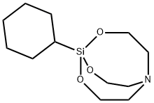 1-Cyclohexyl-2,8,9-trioxa-5-aza-1-silabicyclo[3.3.3]undecane Structure