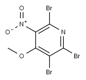 2,3,6-TRIBROMO-4-METHOXY-5-NITROPYRIDINE Struktur