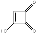 3-ヒドロキシ-3-シクロブテン-1,2-ジオン 化学構造式
