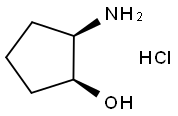 CIS-2-AMINO-CYCLOPENTANOL HYDROCHLORIDE Struktur