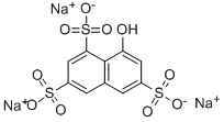 1-NAPHTHOL-3,6,8-TRISULFONIC ACID TRISODIUM SALT Struktur