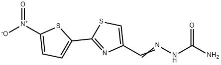 [[2-(5-nitrothiophen-2-yl)-1,3-thiazol-4-yl]methylideneamino]urea 结构式