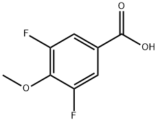 3,5-ジフルオロ-4-メトキシ安息香酸 化学構造式