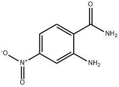 2-氨基-4-硝基苯甲酰胺 结构式