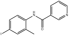 N-(4-ヨード-2-メチルフェニル)ニコチンアミド 化学構造式