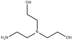 N,N-ビス(2-ヒドロキシエチル)エチレンジアミン 化学構造式