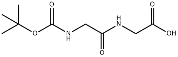 Boc-甘氨酰甘氨酸 结构式