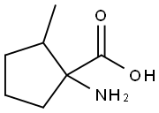 1-氨基-2-甲基环戊烷-1-羧酸 结构式