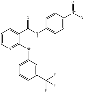 2-[(3-Trifluoromethylphenyl)amino]-N-(4-nitrophenyl)-3-pyridinecarboxamide Struktur