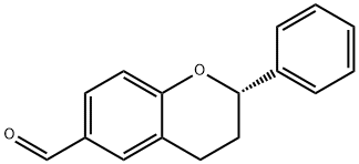 2H-1-Benzopyran-6-carboxaldehyde,3,4-dihydro-2-phenyl-,(2S)-(9CI) Structure