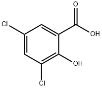 3,5-ジクロロサリチル酸 化学構造式