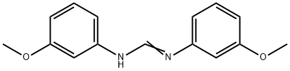 N,N'-ジ(3-メトキシフェニル)ホルムアミジン 化学構造式