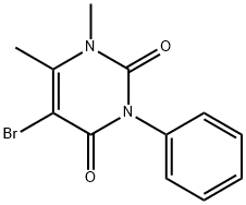 5-Bromo-1,6-dimethyl-3-phenylpyrimidine-2,4(1H,3H)-dione Structure