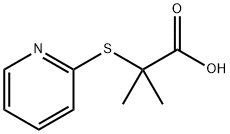 Propionic acid, 2-methyl-2-(2-pyridylthio)- (8CI) 结构式