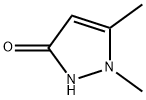 2,3-Dimethyl-3-pyrazolin-5-one Structure