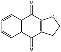 2,3-ジヒドロナフト[2,3-b]フラン-4,9-ジオン 化学構造式