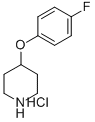 4-(4-FLUORO-PHENOXY)-PIPERIDINE HYDROCHLORIDE Structure