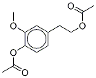 酢酸4-(アセチルオキシ)-3-メトキシベンゼンタノール 化学構造式