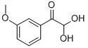 3-メトキシフェニルグリオキサール水和物 化学構造式