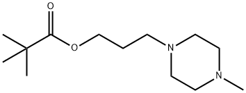 Pivalic acid 3-(4-methyl-1-piperazinyl)propyl ester Structure