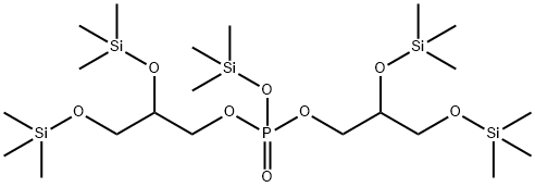 Phosphoric acid bis[2,3-bis[(trimethylsilyl)oxy]propyl](trimethylsilyl) ester 结构式