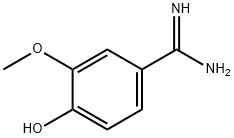 4-HYDROXY-3-METHOXY-BENZAMIDINE 结构式
