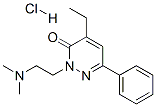 2-(2-dimethylaminoethyl)-4-ethyl-6-phenyl-pyridazin-3-one hydrochlorid e 结构式