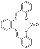 N,N′-双(亚水杨基)-邻苯二胺氧化钒(IV) 络合物 结构式