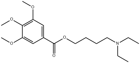 3,4,5-Trimethoxybenzoic acid 4-(diethylamino)butyl ester 结构式